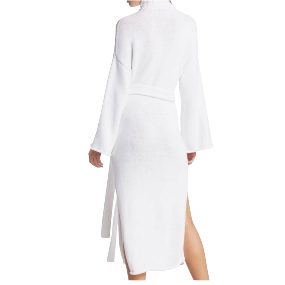 Staud Cozy Sweater Sash Chalet Dress  Knit  Soft Woven Dress with Belt NWOT - Picture 2 of 15